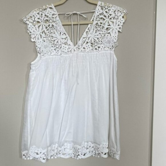 Lace Top by LOVE, Johnny Was - Picture 1 of 11